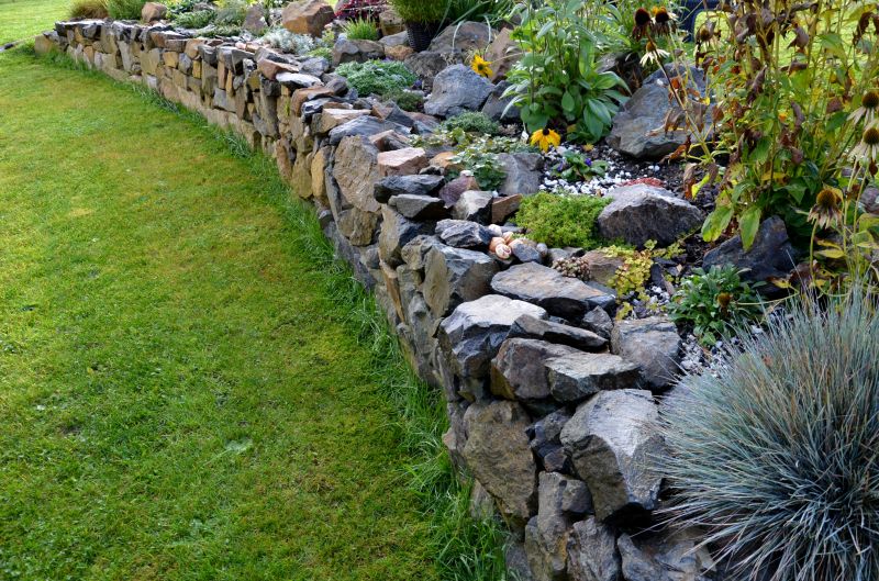 Stone Wall Hardscaping detail