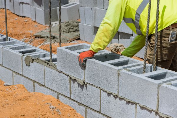 Concrete Blocks Installation in Frankfort